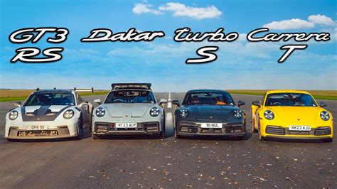 Gt Rs V Turbo S V Dakar V Carrera T Youtube