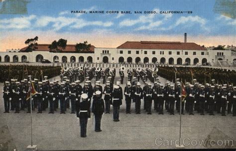 Parade, Marine Corps Base San Diego, CA Postcard