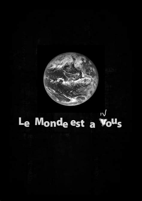 Le monde est à nous Poster di film Manifesti di film minimalisti