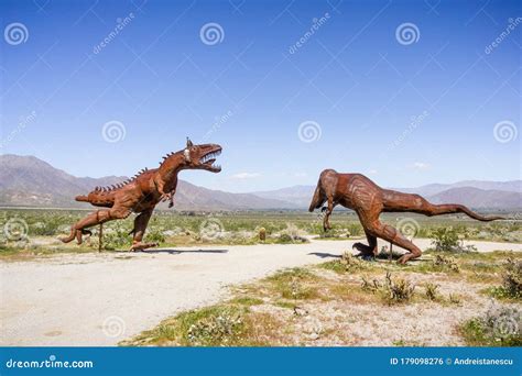 Mar 18 2019 Borrego Springs Ca Usa Metal Sculptures Of Two