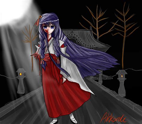 Yandere Shrine Maiden By Akkorde On Deviantart