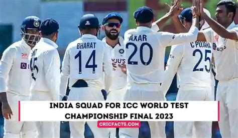 WTC 2023 India Squad For ICC World Test Championship Final 2023