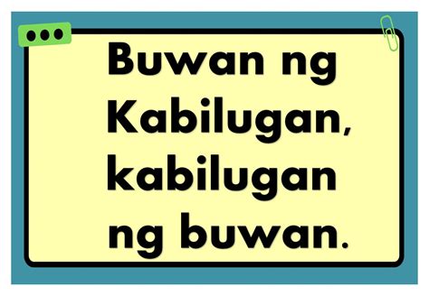 tongue twisters tagalog  students
