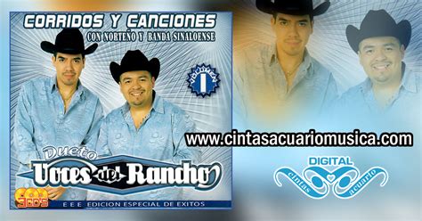 Dueto Voces del Rancho Corridos y Canciones Vol 1 Cintas Acuario Música