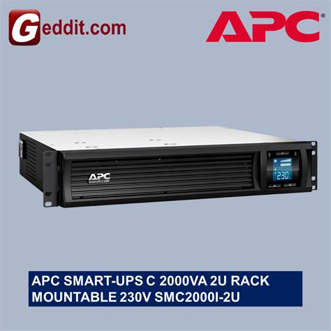 Apc Smart Ups C 2000va 2u Rack Mountable 230v Smc2000i 2u Lazada