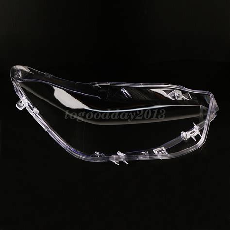 L R Pair Headlight Glass Headlamp Clear Lens Shell Cover For Bmw F