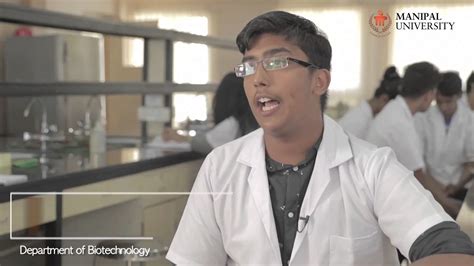 Department Of Biotechnology Manipal University Youtube