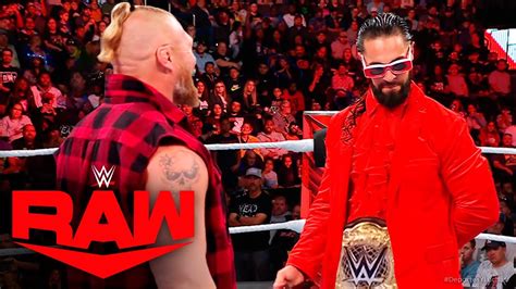 Brock Lesnar Reta A Seth Rollins En Raw De Mayo Wwe Raw