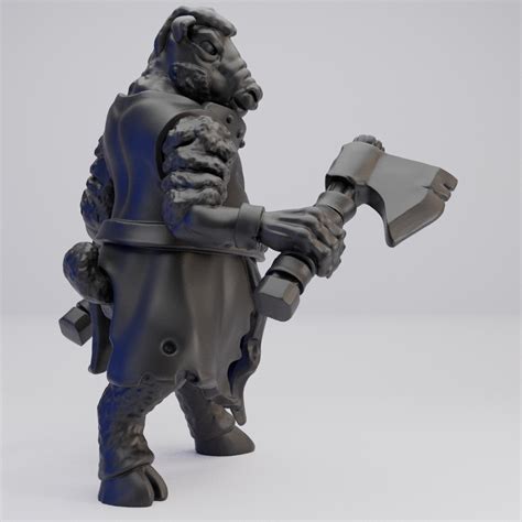 Hot Goblin Sheep Folk Axe C