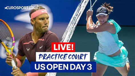 Rafael Nadal And Iga Swiatek Training At 2022 US Open Eurosport YouTube