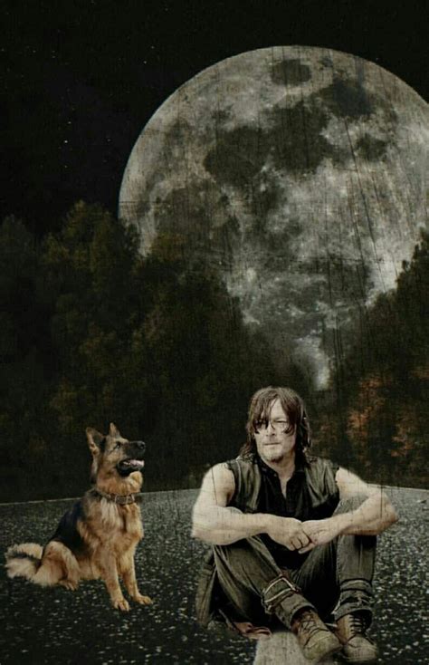 Daryl Dixon And Dog Artwork Stuff And Thangs Painting