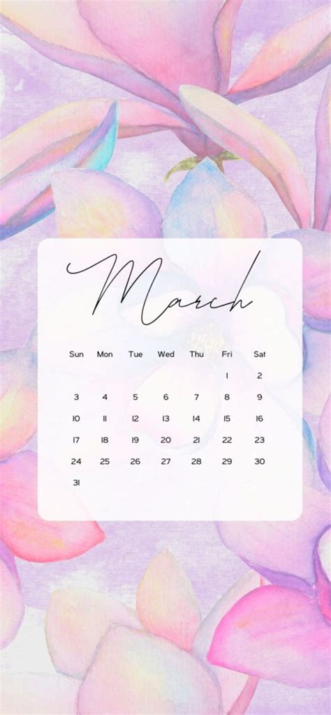 March Calendar Wallpaper Cute Backgrounds For Anjahome