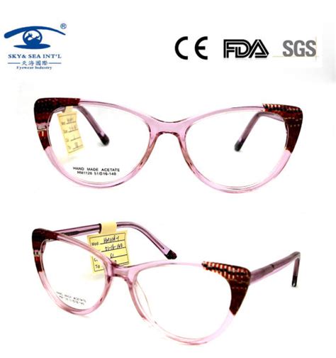 China Factory Professional Handmade Eyewear Mazzucchelli Cat Eyeshape