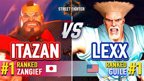 SF6 Itabashi 1 Ranked Zangief Vs Lexx 1 Ranked Guile SF6 High