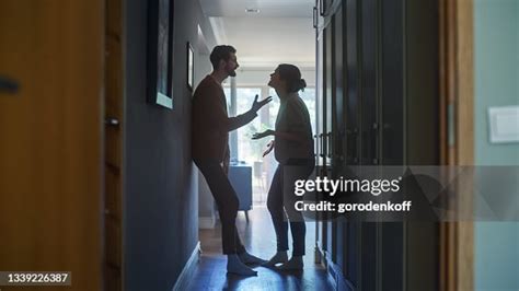 Young Couple Arguing And Fighting Domestic Violence Scene Of Emotional