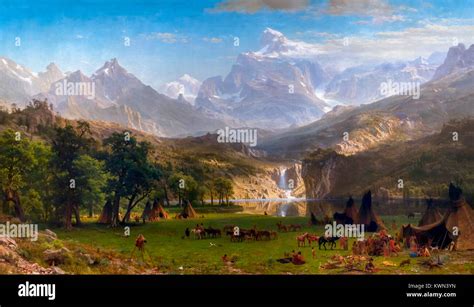 Las Monta As Rocosas Lander S Peak Albert Bierstadt Museo