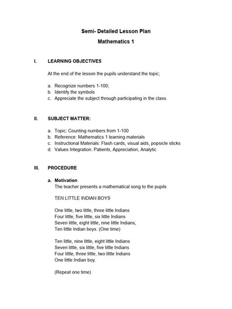 Semi Detailed Lessonplan Pdf