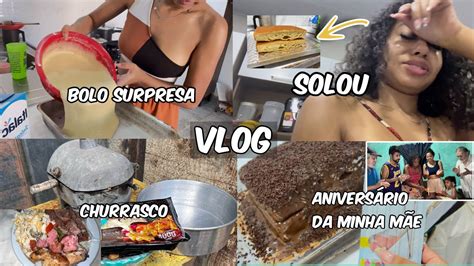 Vlog Fui Tentar Fazer Um Bolo Surpresa Para Minha M E E Solou