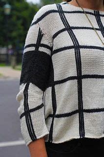 Windowpane Sweater Pattern By Boadicea Binnerts Sweater Knitting