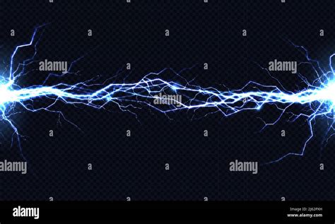 Powerful Electrical Discharge Hitting From Side To Side Realistic