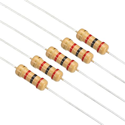 Patikil W Resistors Kit Pack Values Carbon Film Resistors