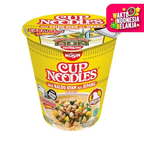 Promo Nissin Cup Noodle Rasa Kaldu Ayam Jepang Mie Instant Cup Gurih