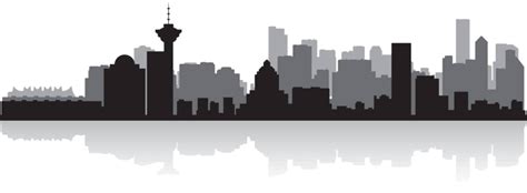 Vancouver Skyline City Vancouver Canada Vector, City, Vancouver, Canada PNG and Vector with ...