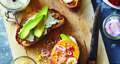 Avocado Open Face Sandwiches Valerie Bertinelli