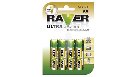 Bateria Alkaliczna LR6 AA 1 5V RAVER ULTRA B7921 Blister 4szt