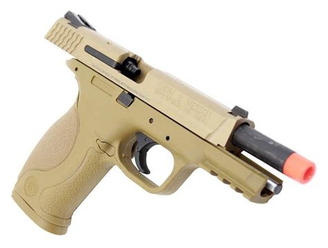 Smith And Wesson Mandp 9 Full Size Fullsemi Auto Gas Blowback Airsoft Pistol By Vfc Tan05444 1