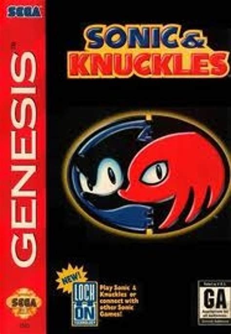 Sonic And Knuckles Sega Genesis Game Cartridge Dkoldies