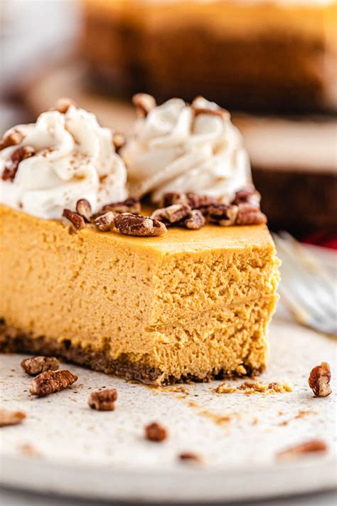 Pumpkin Cheesecake With Gingersnap Crust ~ Recipe Queenslee Appétit