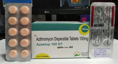 Azithromycin 100 Mg Dispersible Tablet Packaging Size 1x10 At ₹ 65strip Of 10 Tablets In