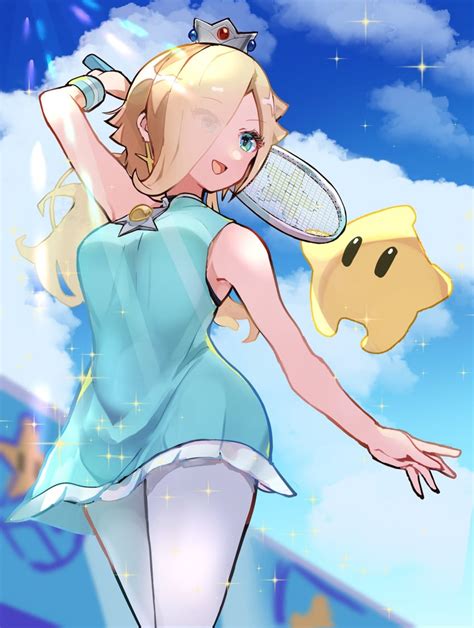 Rosalina Luma And Tennis Rosalina Mario And 1 More Drawn By