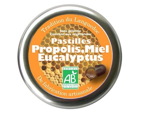 Pastilles Propolis Miel Eucalyptus Bio Les Encens Du Monde 45 G