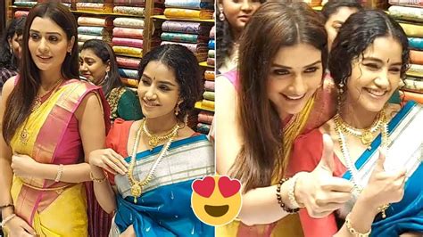 Anupama Parameswaran Payal Rajput Latest CUTE Visuals At South India