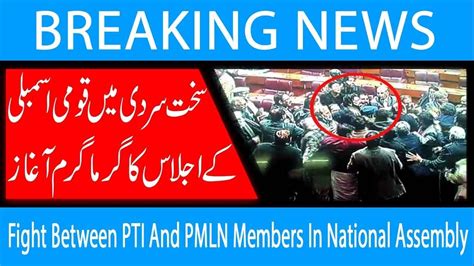 Fight Between PTI And PMLN Members In National Assembly 10 Dec 2018