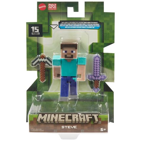 Minecraft Core 8cm Action Figure - Steve | Smyths Toys UK