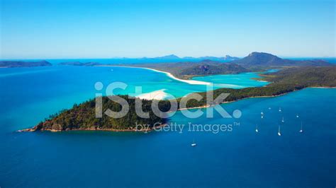 Whitsunday Island Aerial Whitehaven Beach Stock Photo | Royalty-Free ...