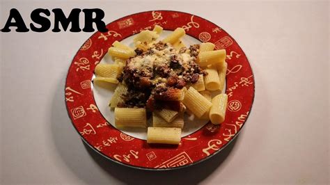 Rigatoni Asmr Mukbang Youtube