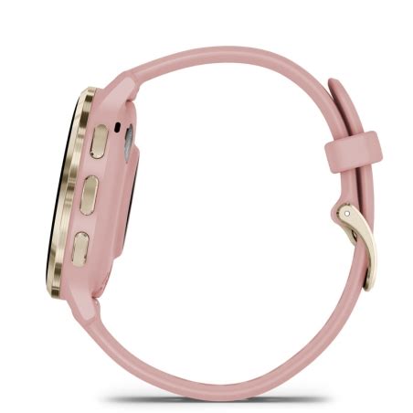 Reloj Garmin Venu S Rosa Con Bisel De Acero Dorado