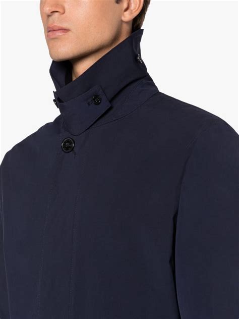 Newington Navy Eco Dry Coat Mackintosh