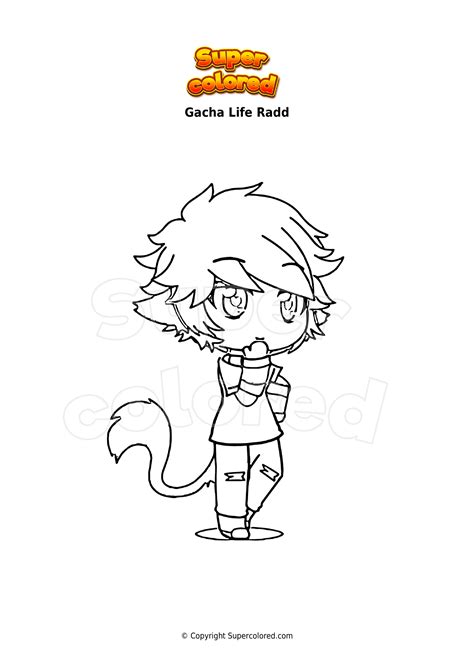 Disegno Da Colorare Gacha Life Radd