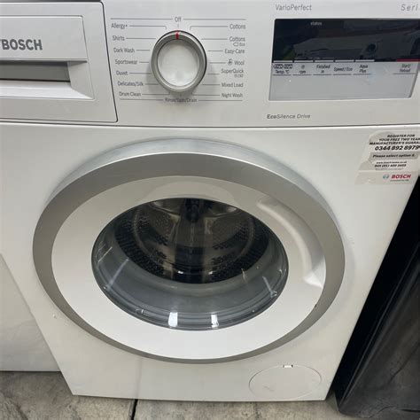 Bosch Serie Wan Gb Kg Load Spin Washing Machine White