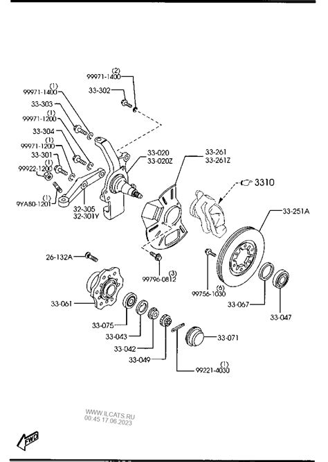 Front Axle 4x2 Short Wheel Base Mazda Bt 50