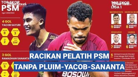 Semua Penasaran Racikan Pelatih PSM Makassar Tanpa Pluim Yakob Sayuri