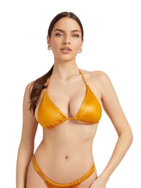 Guess E2GJ60MC04U Bikini Τριγωνάκι Χρυσό Skroutz gr