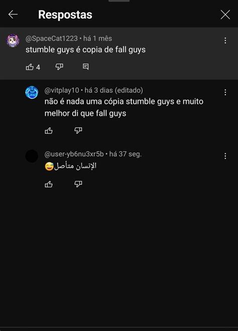 Respostas DSpaceCat1223 há 1 mês stumble guys é copia de fall guys ma