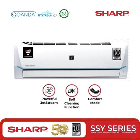 Harga Jual Sharp Ah Ap Ssy Ac Split Pk Plasmacluster Putih