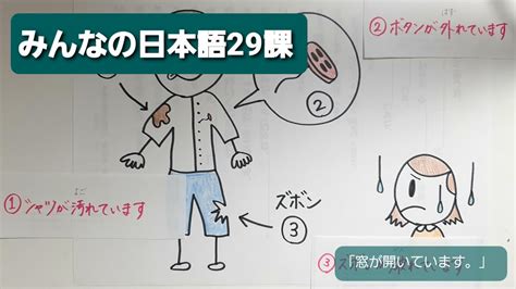 【みんなの日本語】第29課 練習a 1「窓が開いています。」 自動詞 他動詞 Youtube